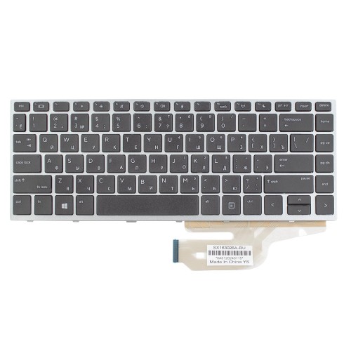 Клавіатура для ноутбука HP Probook 430 G5 440 G5 445 G5, RU, Black/Silver, Аналог