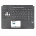 Верхняя крышка для ноутбука Asus TUF Gaming FX505DV FX505DU FX505GU, RU/UA, (топкейс+клавиатура, 8pin RGB Backlit, 90NR02N1-R31UA0, Original)