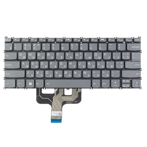 Клавиатура для ноутбука Lenovo Yoga 7 14ARB7 14IAL7 14IRL8 14ARH7 14IAH7, RU/UA, 4pin Backlit