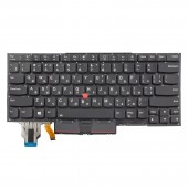 Клавиатура для Lenovo Thinkpad X1 Carbon 7th/ 8th Gen, RU/UA, Trackpoint, Backlit