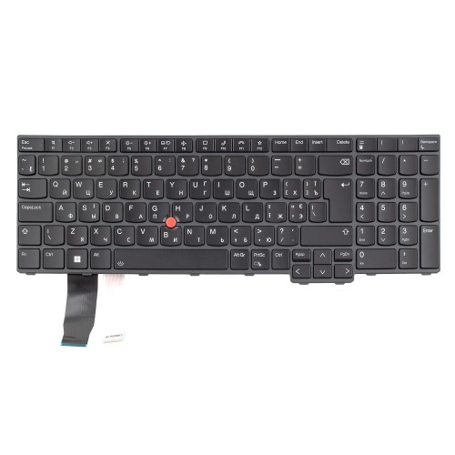 Клавиатура для ноутбука Lenovo Thinkpad L15 Gen3, T16 P16s Gen1, RU/UA, Trackpoint, Backlit