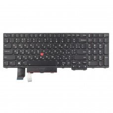 Клавіатура для Lenovo Thinkpad L15 Gen1 Gen2, RU/UA, Trackpoint, Backlit