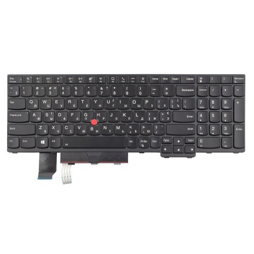 Клавіатура для ноутбука Lenovo Thinkpad L15 Gen1 Gen2, RU/UA, Trackpoint, Backlit