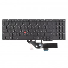 Клавиатура для Lenovo Thinkpad E16 Gen1, RU/UA, Trackpoint, Backlit