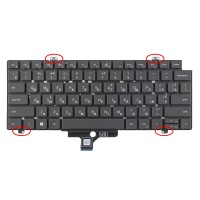 Клавиатура для Dell Latitude 5420 5421 5430 5431 7420 7430 7520 7530 P137G, RU/UA, Backlit, Original