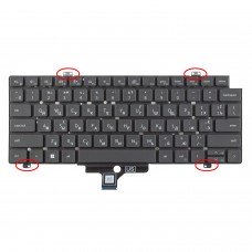 Клавіатура для Dell Latitude 5420 5421 5430 5431 7420 7430 7520 7530 P137G, RU/UA, Backlit, Original
