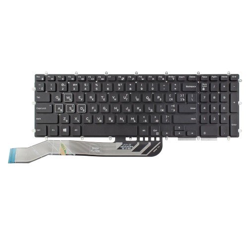 Клавиатура для ноутбука Dell G3/G5/G7 3590 3579 3593 3779 5500 5587 5590 7588 7590, RU/UA, Black, 20pin 4-Zone RGB Backlit