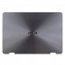 Кришка матриці для ноутбука Asus Zenbook Flip 14 UX461FA UX461FN UX461UA UX461UN, (Grey, Aluminum, 90NB0GD1-R7A010, A Cover, Original)