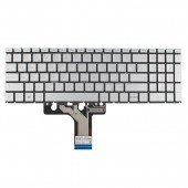 Клавіатура для HP Pavilion 15-EG 15-EH 15-EF 17-CN 17-CP 250 255 256 G10, RU/UA (Silver, Backlit, Original)