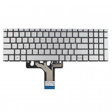 Клавиатура для HP Pavilion 15-EG 15-EH 15-EF 17-CN 17-CP 250 255 256 G10, RU/UA (Silver, Backlit, Original)