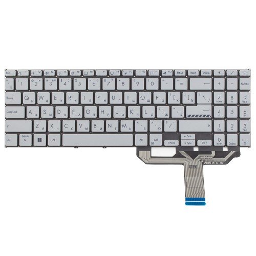 Клавіатура для ноутбука Asus M1502 X1502 M1503 X1503 X1505 M1603 X1603 X1605, RU, (Grey, Original)