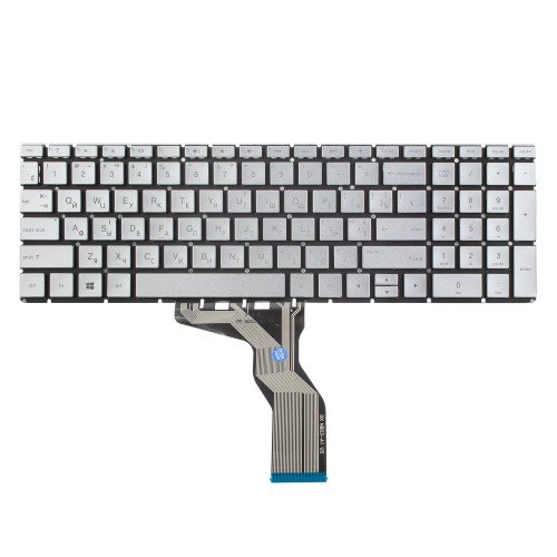 Клавіатура для ноутбука HP 250 255 G6 15-BS 15-BW 15-CC 15-CD 15-CB, RU/UA, Silver