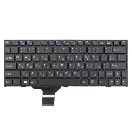 Клавіатура для ноутбука Clevo M1100 M1110 M1111 M1115, RU/UA, Black