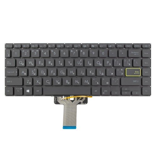 Клавіатура для ноутбука Asus A413 D413 M413 S413 S433 X413 series, RU/UA, (Black, 4pin Backlit)