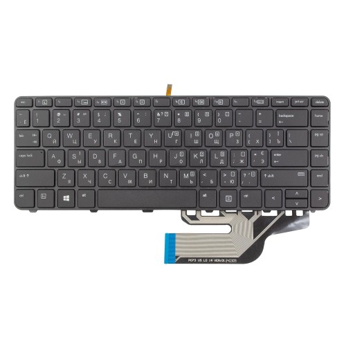 Клавиатура для ноутбука HP ProBook 430 440 445 G3 G4, 640 645 G2 G3, RU/UA, Black, Backlit