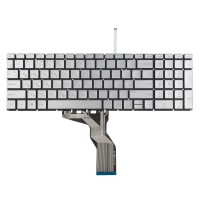 Клавіатура для HP 250 255 G6 15-BS 15-BW 15-CC 15-CD 15-CB, RU/UA, Silver, Backlit, Аналог