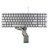 Клавиатура для HP 250 255 G6 15-BS 15-BW 15-CC 15-CD 15-CB, RU/UA, Silver, Backlit, Аналог