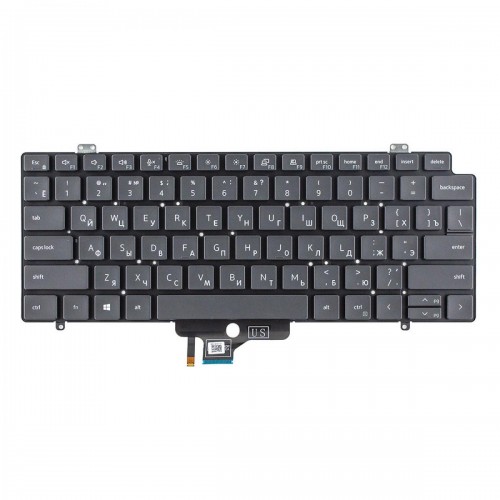 Клавіатура для ноутбука Dell Latitude 14 7410 2-in-1 series, RU, (Backlit, PK132UG2B06, 0H39FF, Original)