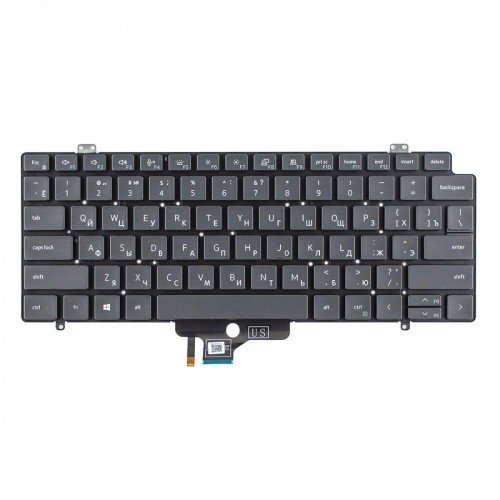 Клавіатура для ноутбука Dell Latitude 14 7410 2-in-1 series, RU, (Backlit, PK132UG2B06, 0H39FF, Original)