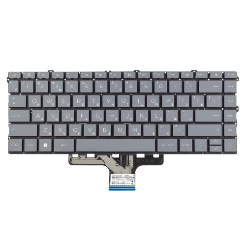 Клавиатура для ноутбука HP Envy X360 15-EW 15-EY, 14-EP 14-EM 14-GR 14-HR, RU/UA, Grey, Original