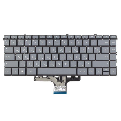Клавіатура для ноутбука HP Envy X360 15-EW 15-EY, 14-EP 14-EM 14-GR 14-HR, RU/UA, Grey, Original