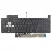 Клавіатура для ноутбука Asus TUF Gaming FX507 FA507 FX517 FX707 FA707 series, UA, Black, RGB 8pin Backlit
