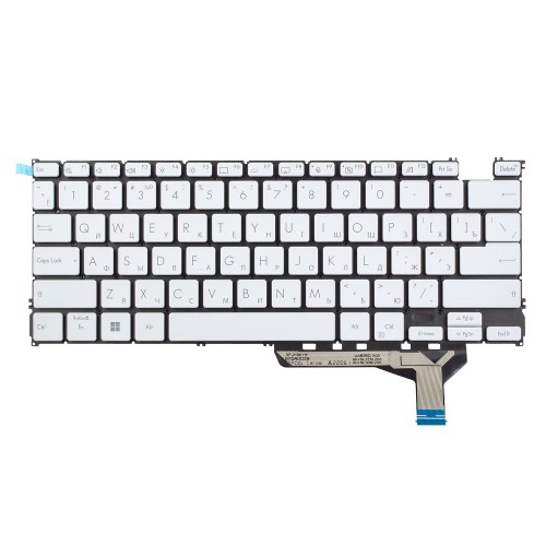 Клавиатура для ноутбука Asus ZenBook 14 OLED UX3402VA UX3402ZA, RU, White, Backlit