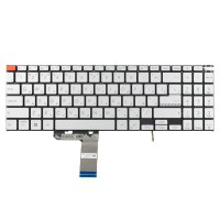 Клавиатура для Asus Vivobook Pro K6502 K6602 N7601, RU, Silver/Orange, Backlit, Original