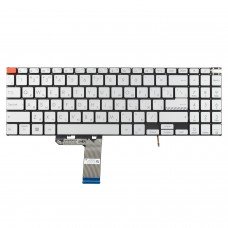 Клавиатура для Asus Vivobook Pro K6502 K6602 N7601, RU, Silver/Orange, Backlit, Original