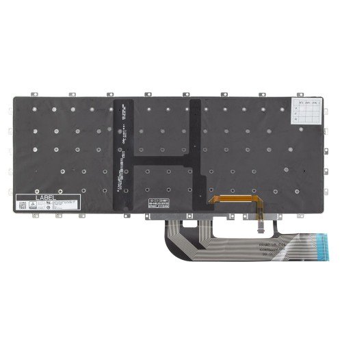 Клавіатура для ноутбука Dell XPS 15 9575 2-in-1, Precision 5530 2-in-1, RU/UA, Black, Backlit