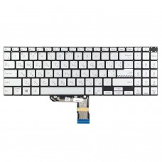 Клавиатура для Asus Vivobook K3500P M3500Q K6500Z M6500Q M7600Q X3500P, RU/UA, Silver, For Backlit