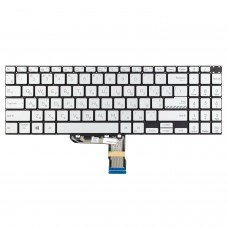 Клавіатура для Asus Vivobook K3500P M3500Q K6500Z M6500Q M7600Q X3500P, RU/UA, Silver, For Backlit