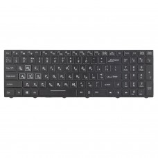 Клавіатура для Clevo N850 N855 N857 N870 N871 N875 series, RU/UA, Black, 12pin RGB Backlit