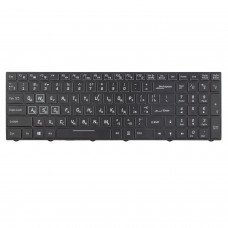 Клавіатура для Clevo N850 N855 N857 N870 N871 N875 series, RU/UA, Black, 12pin RGB Backlit
