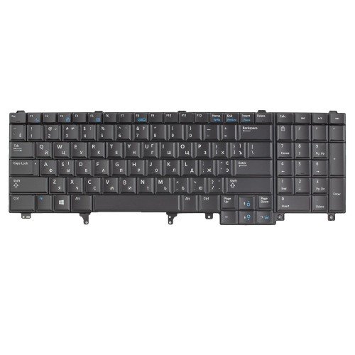 Клавиатура для ноутбука Dell Latitude E6520 E6530 E6540 E5520 E5530, Precision M4600 M6600, RU/UA, Backlit