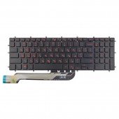 Клавіатура для Dell Inspiron Gaming 15 7566 7567 7588, RU/UA, Black/Red, Backlit