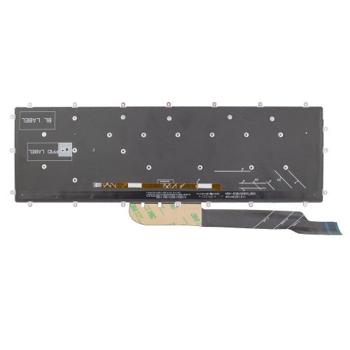 Клавіатура для ноутбука Dell Inspiron Gaming 15 7566 7567 7588, RU/UA, Black/Red, Backlit