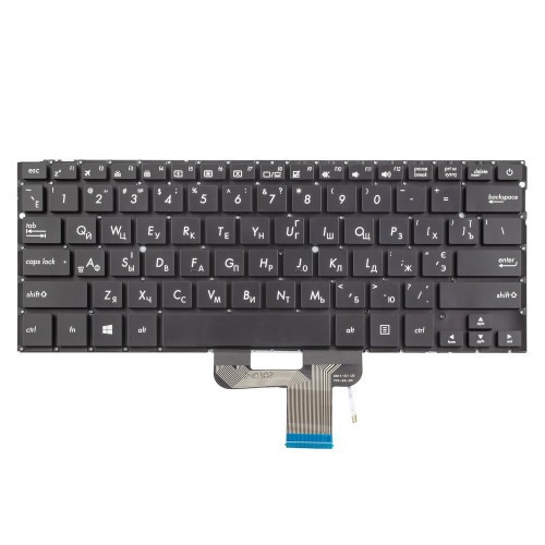 Клавіатура для ноутбука Asus ZenBook UX310UA UX310UQ UX410UA UX410U, RU/UA, Black, Backlit, Аналог