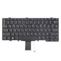 Клавіатура для Dell Latitude E5280 E5289 E7280 E7390 RU/UA, Black, Backlit Клавіатура для Dell Latitude E5280 E5289 E7280 E7390 RU/UA, Black, Backlit