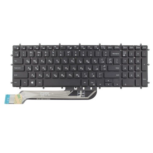 Клавіатура для ноутбука Dell Inspiron 3580 3581 3584 5570 7566 7567 7577 P66F P72F P75F, UA, Black, Backlit