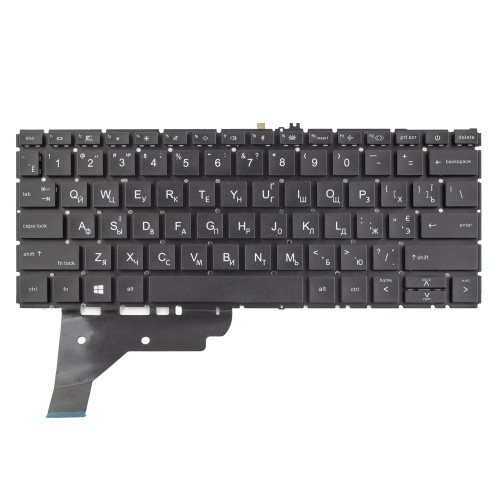 Клавіатура для ноутбука HP EliteBook 830 G7, RU/UA, Black, Backlit