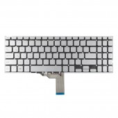 Клавиатура для Asus A512 F512 K512 S512 X512 series, RU/UA, Silver, Backlit
