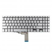 Клавиатура для Asus A512 F512 K512 S512 X512 series, RU/UA, Silver, Backlit