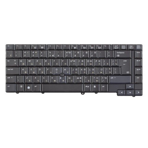 Клавіатура для ноутбука HP EliteBook 8530P 8530W, RU/UA, Black, Pointstick