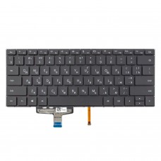 Клавиатура для Huawei MateBook 13 WRT-W19 WRT-W29 VLT-W50 HN-W19L HN-W19R, RU/UA, Black, Backlit