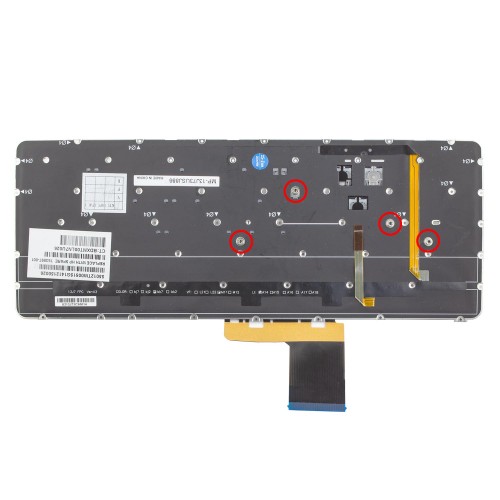 Клавиатура для ноутбука HP Spectre 13-3000 13-3040eg 13-3011ea, RU/UA, Silver, Backlit, Original