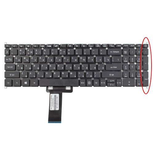Клавиатура для ноутбука Acer Aspire A317-32 A317-51G A715-41G A715-74G A715-54G A715-75G, RU, Black