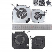 Вентилятори 5V CPU+GPU для Dell Inspiron 16 7620 RTX3060, (FP6M DFS5K221153716, FP6L DFS5L32G064869, Original)