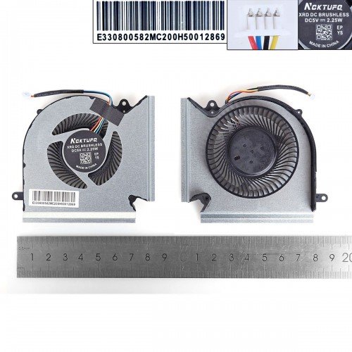 Вентилятор CPU для ноутбука MSI GE66 GP66 GL66 MS-1541 MS-1542 series, (PABD08008SH-N453, Аналог)