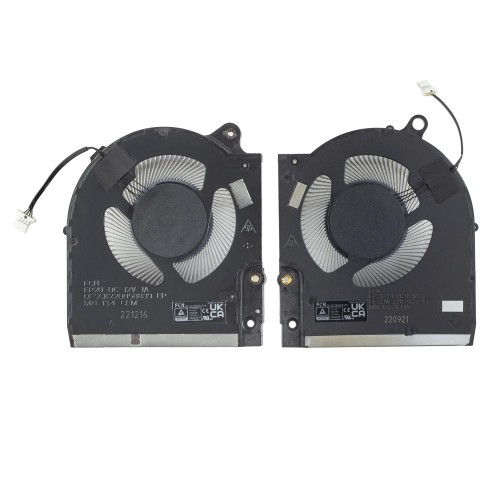 Вентилятори 12V CPU+GPU для ноутбука Dell Alienware M15 R7 series, (FP2U DFSCK22D058839, FP2T DFSCM227163929, Original)